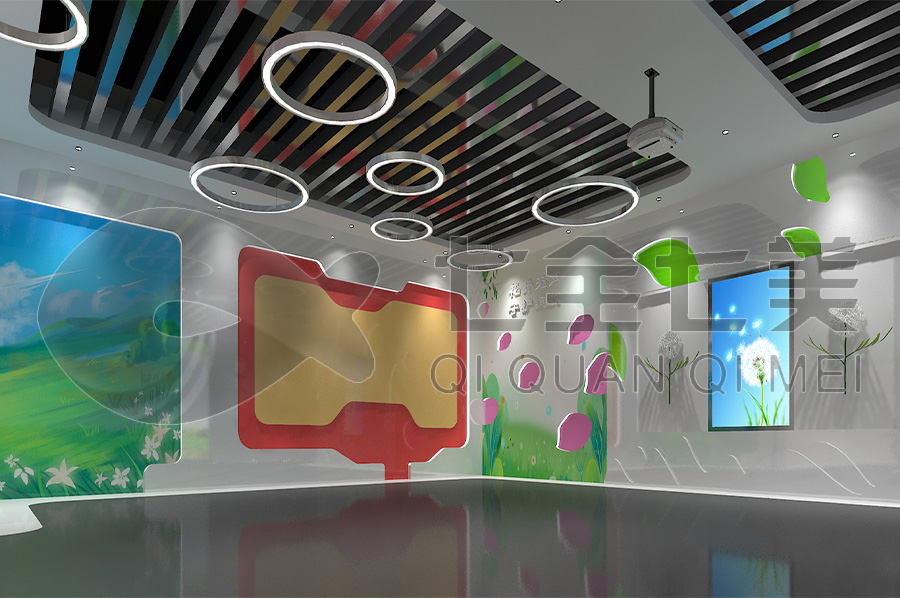 塔城法治教育基地建設-學校法制館搭建方案-青少年普法宣傳教育展廳設備-互動法治館效果圖設計