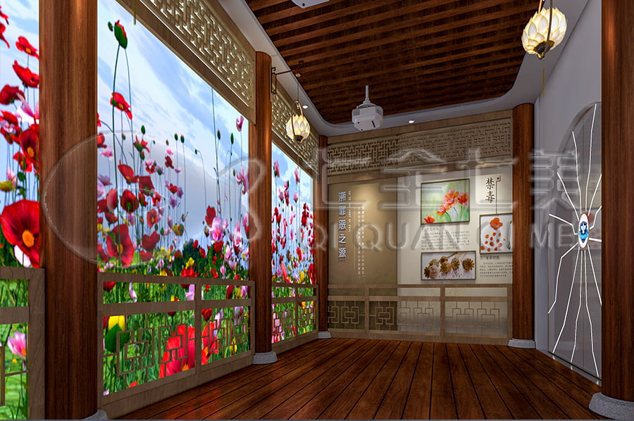 毒品預(yù)防教育，展廳設(shè)計(jì)，禁毒教育